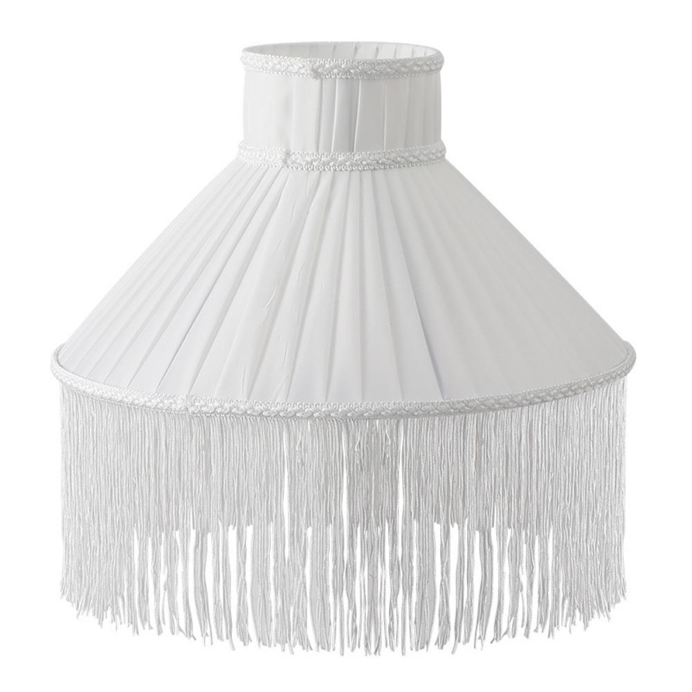 20CM 25CM 30CM Tassels E27 Lampshade European-style Retro Lampshade Fabric Lampshade Table Lamp