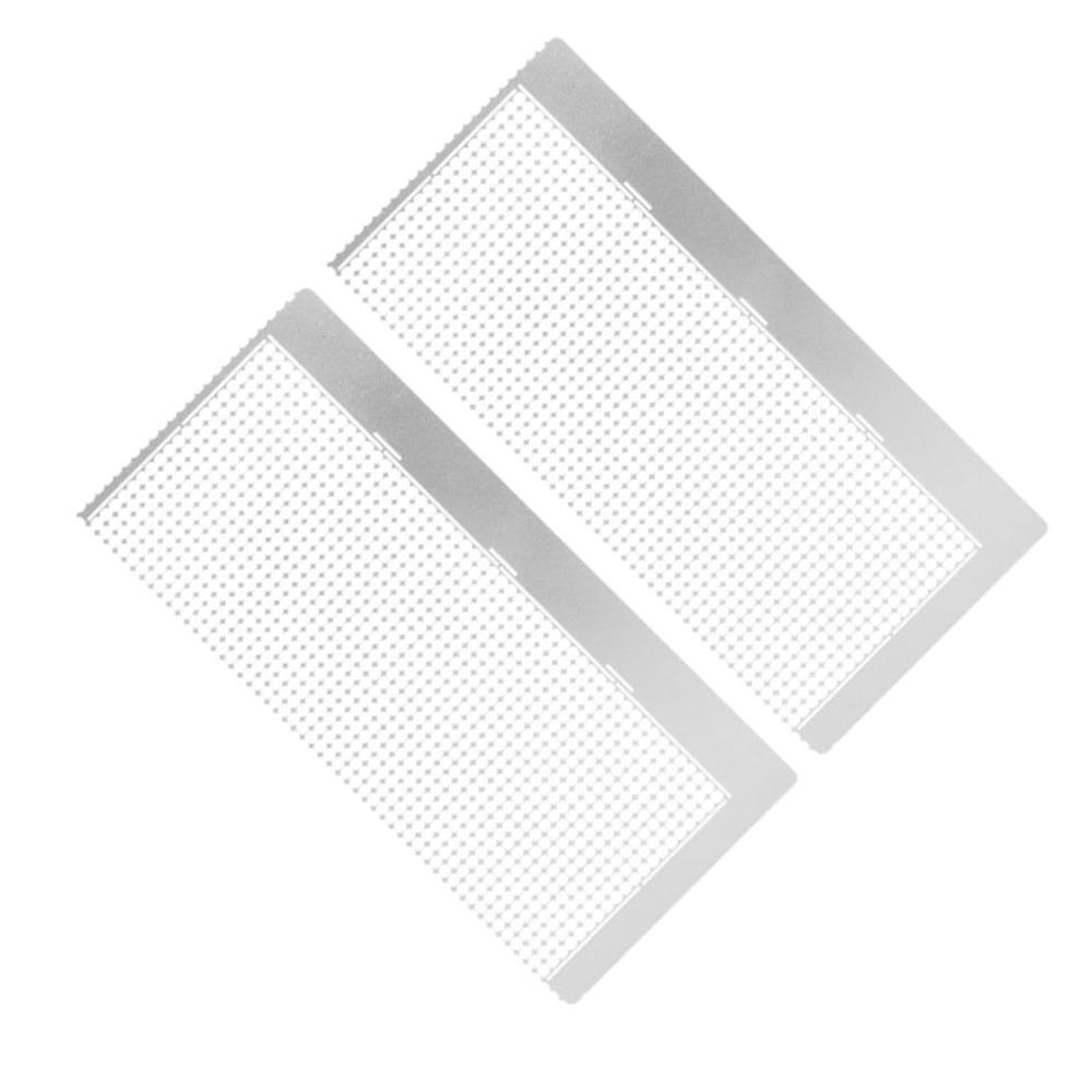 2 PCS Nonstick Coating Mesh Grid Alignment Tool Diamond Art Ruler For Rhinestone Crafts