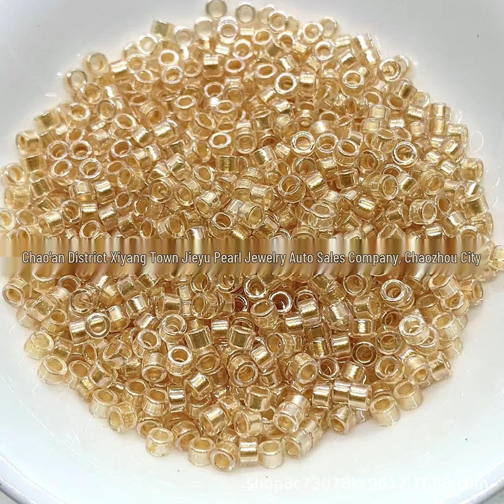 2.5mm Transparent Pearlescent Glass Seed Beads for Jewelry Making