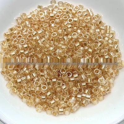 2.5mm Transparent Pearlescent Glass Seed Beads for Jewelry Making