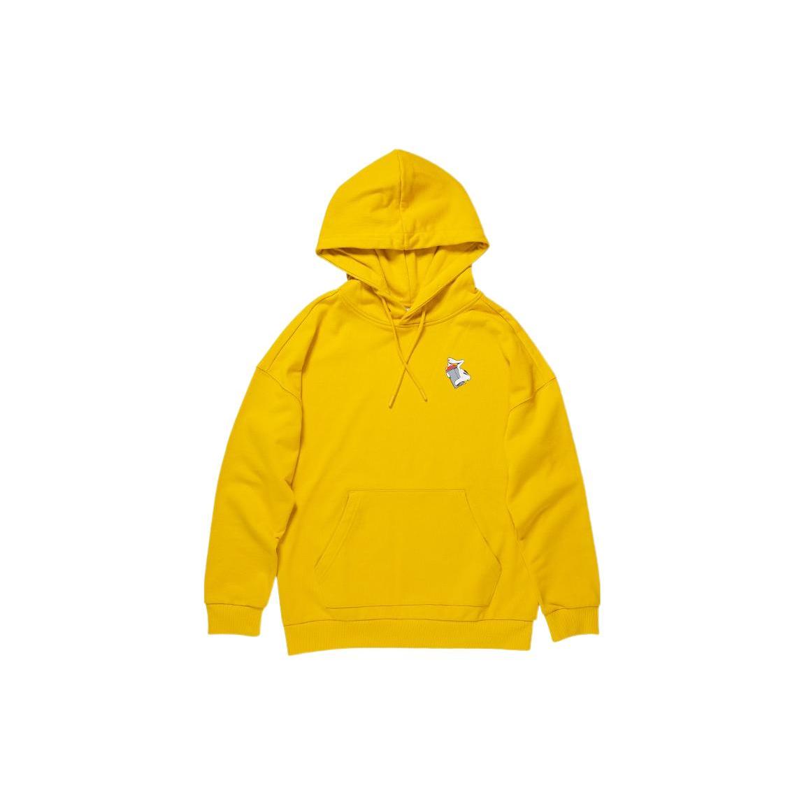 Li Ning Sweatshirts Men s Yellow Hooded Moderate AWDND01-3 L