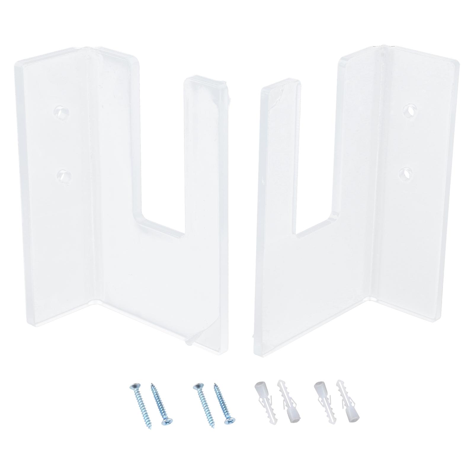 

1 пара акриловых настенных стоек для скейтборда, фиксированное крепление, кронштейн для хранения скейтбордов, украшение для дома, спальни прозрачный