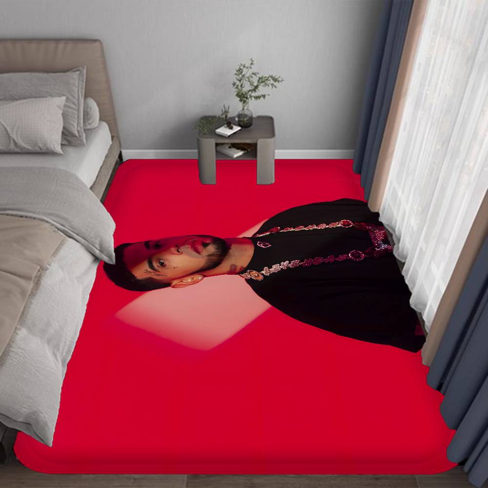 Anuel AA Bathroom Mat Retro Multiple Choice Living Room Kitchen Rug Non-Slip Bedside Mats