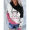 Autumn and Winter New Women's Clothing Christmas 3D Printing Hooded Pullover Long-sleeved Sweater Casual Fashion