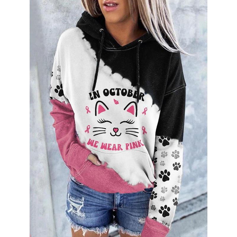 Autumn and Winter New Women's Clothing Christmas 3D Printing Hooded Pullover Long-sleeved Sweater Casual Fashion