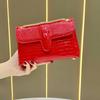 Underarm Bag with Chain, Small Square Bag, Women's Banquet Handbag, Single Shoulder Strap, Evening Bag