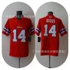 Mens Rugby Jersey T-Shirt With Embroidered Team Player Numbers 14 DIGGS 17 ALLEN Buffalo Bills Fans