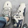 Men Sneakers 2025 Spring Korean Casual Trend Board Shoes Comfortable Lace Up Running Shoes Luxury Walking Shoes Tenis Masculino