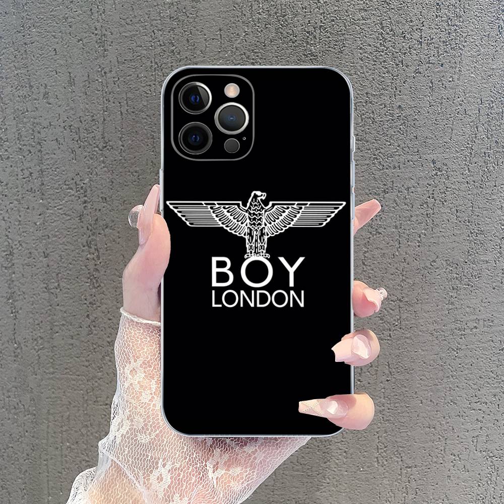 Fashion Brand B-Boy L-London Transparent Soft Phone Case For IPhone 15 12 14 16 17 13 Plus 11 Pro Max 13 Pro