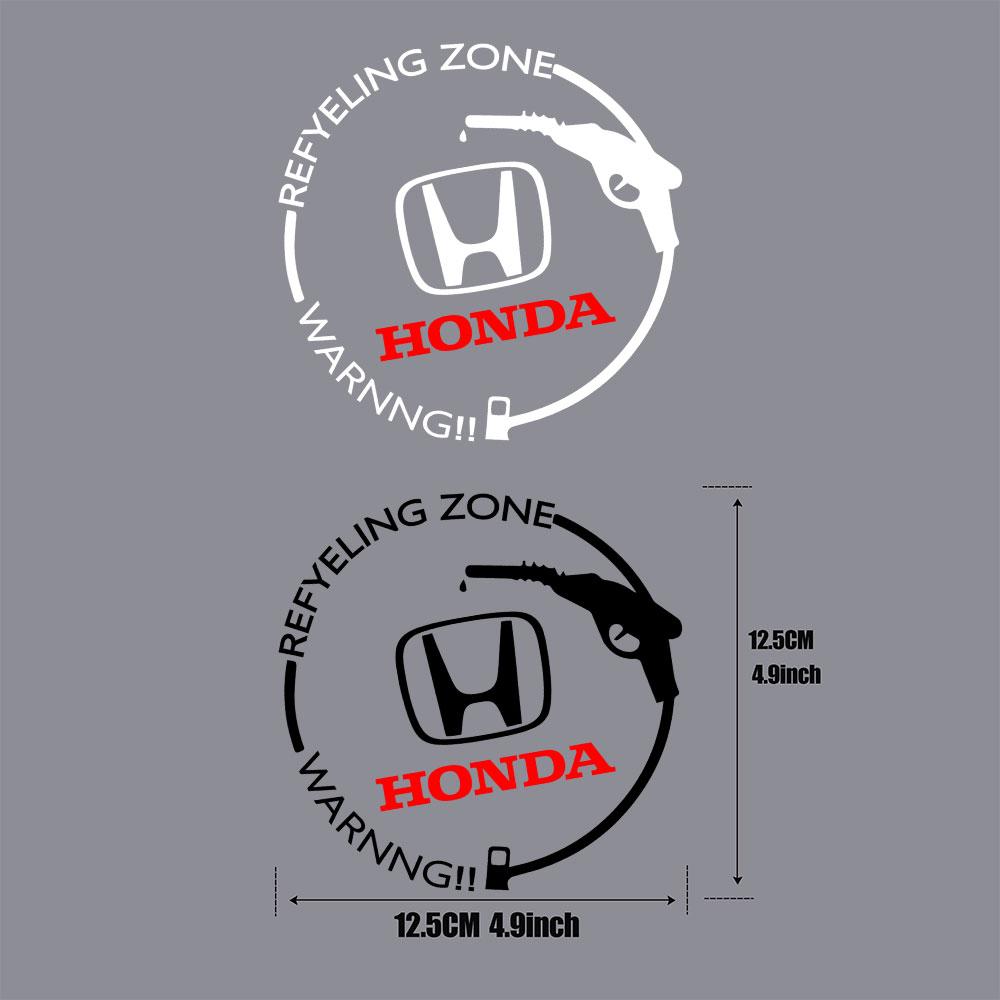 Car Logo Fuel Tank Cap Stickers Bumper Trunk Badge Emblem Decoration Decal For Honda Mugen Type R Civic Fit Accord Jazz Odyssey TP6 yzpf8