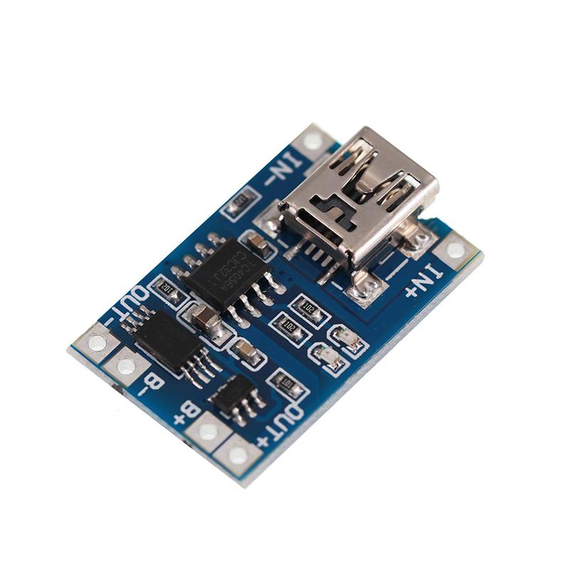 5Pcs Lithium Battery Charger Module Charging Board With Protection Dual Functions Over Impact Over Discharge Protections