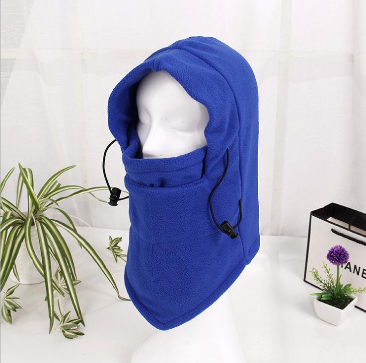 Winter Unisex Thicken Velvet Hat Mask Neck Ear Protection Windproof Riding Outdoor Hat