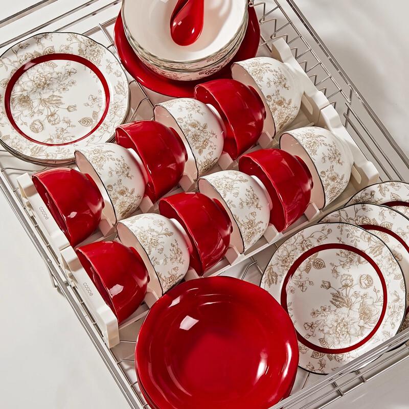 Hao Ya Rose Knight 18-Piece Wedding Dinnerware Set