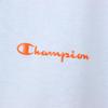 Champion Short Sleeve Crew Neck Cotton USA Relax Script Garment Pale Sax Women's Shirt, 100% Fit, Logo, Wash, (CW-B322)