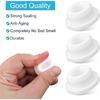 3pcs Rubber Sink Overflow Cover, Silicone Overflow Drain Cover Cap for Bathtub Reusable Bath Tub Round Sink Ring Hole Insert Basin Trim Plug Topper