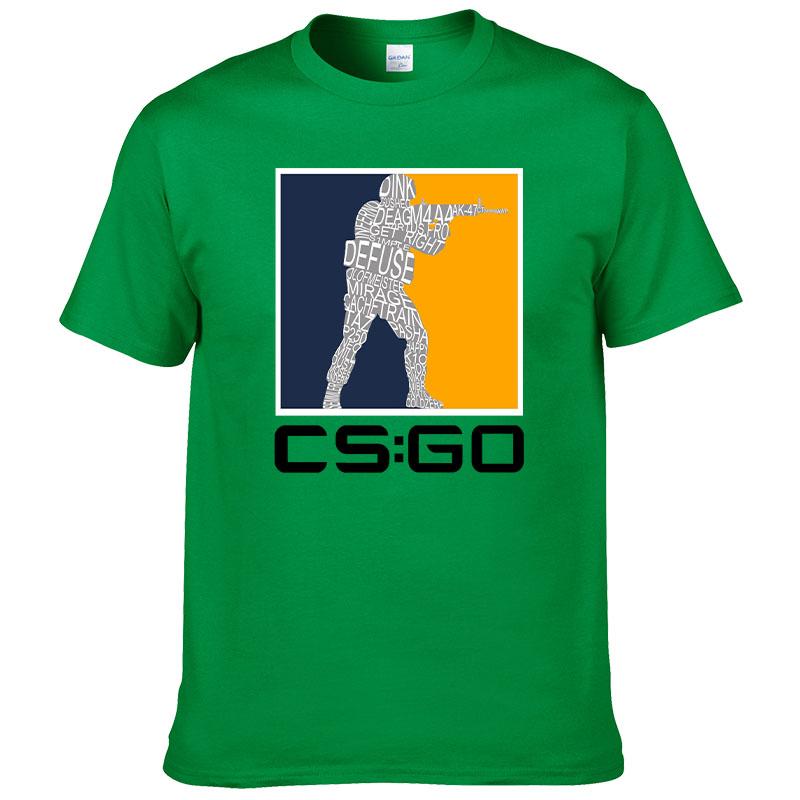 Counter Strike O Neck TShirt CSGO Blood Youth Shooting Pure Cotton Original T Shirt Men Tops Fashion Hot Sale17 cs go
