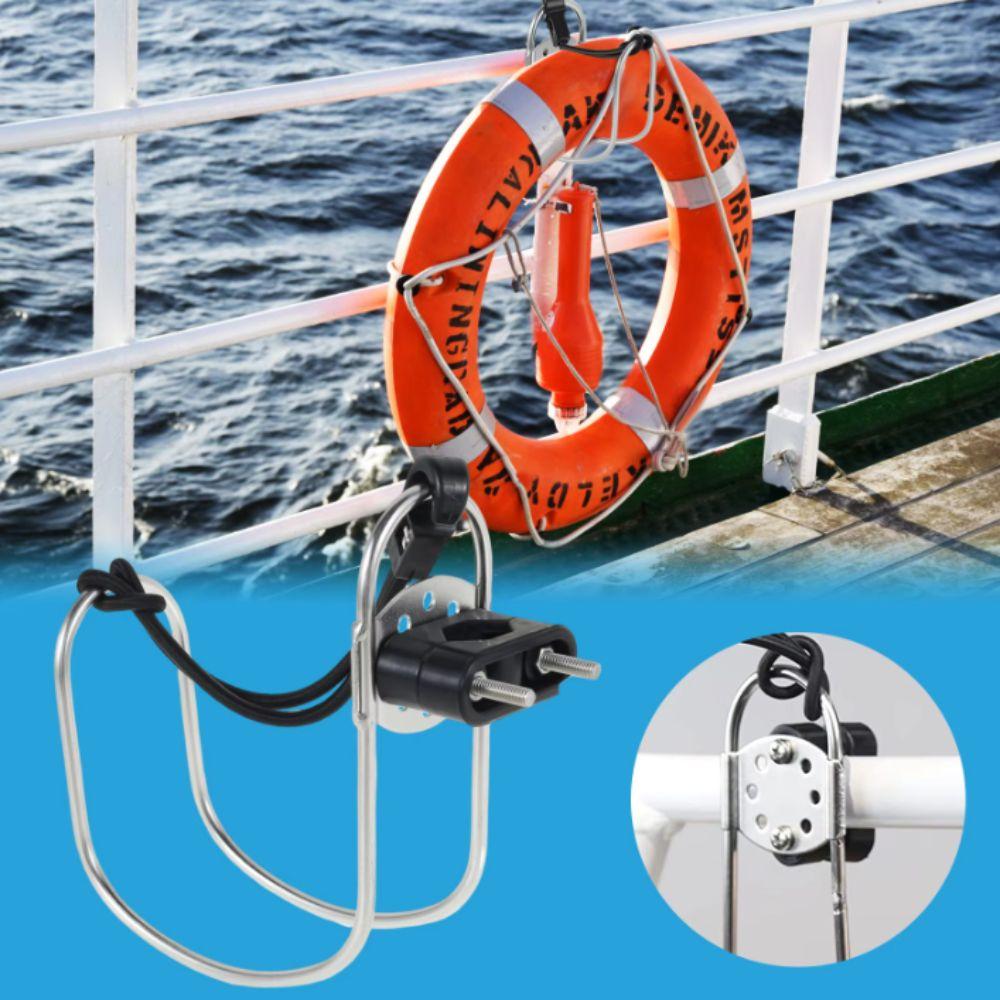 Stainless Steel 304 Lifebuoy Bracket Stainless Steel Swimming Ring Holder Marine