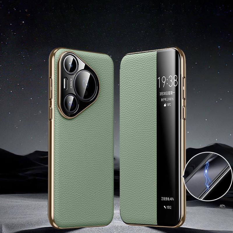 

Этот высококлассный противоударный мужской кожаный чехол подходит для чехлов для телефонов Huawei Pura70pro+ с магнитными откидными крышками для бизнеса P70ultra Huawei Pura 70