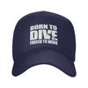 Personalized Fashion Born To Dive Baseball Cap Unisex Women Adjustable Unisex Diver Scuba Diving Dad Hat Outdoor Sun Hat