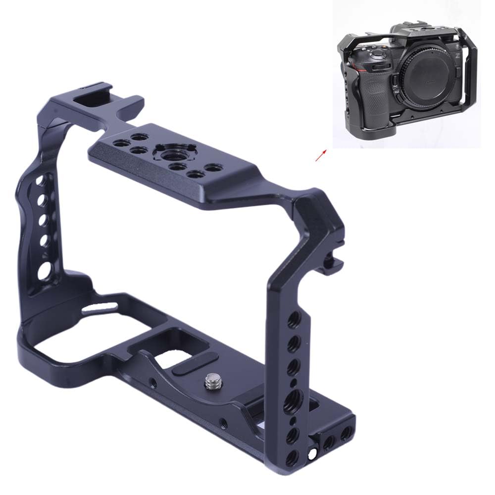 Nikon Z5 Z5II Z6 Z6II Z7 Z7II Camera Cage with Fit Quick Release Vlogging Video Shooting Filmmaking Rig Stabilizer with Dual Cold Shoe Arca-Swiss