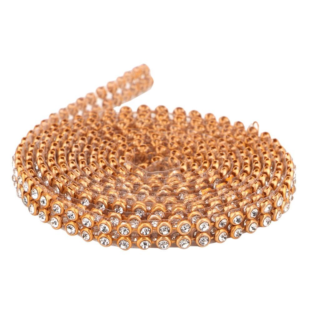 3pcs 3mm Crystal Crystal Chain Applique DIY Sewing Embellishment For Sewing Craft