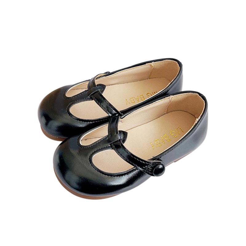 

Детская кожаная обувь в стиле ретро, ​​однотонная детская обувь на мягкой подошве 26