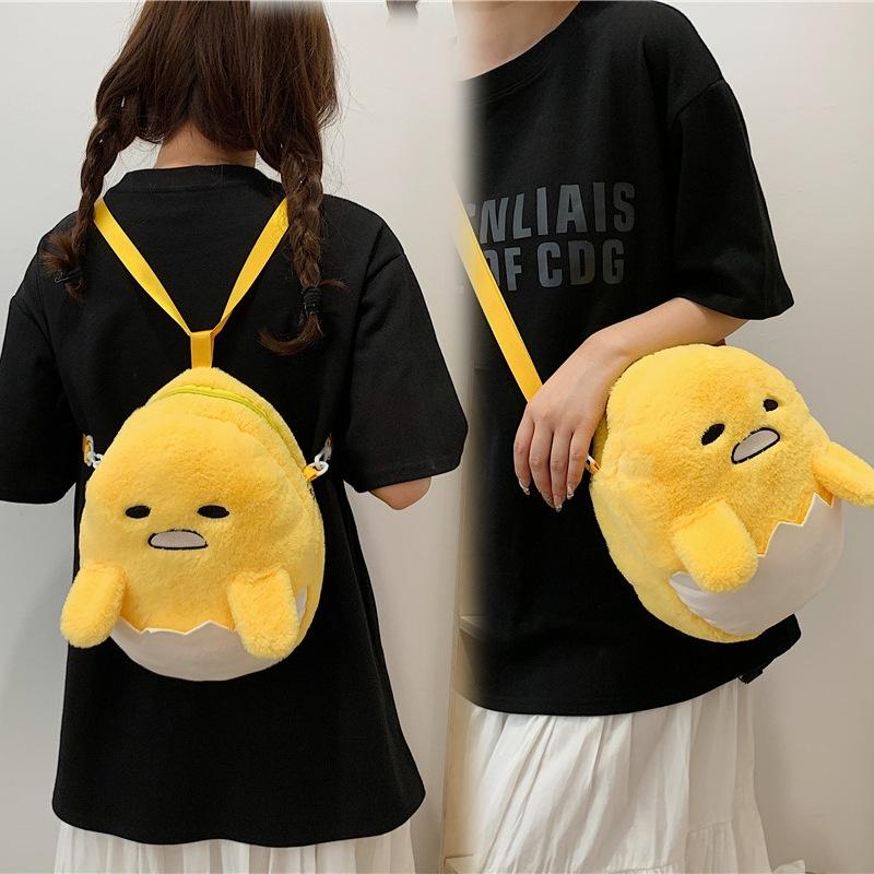 Anime Tasche Gudetama Serie Kawaii Cartoon Rucksack Faules Ei Umhängetasche Niedliche Mode Puppe Geburtstagsgeschenk