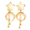 Exaggerated Metal Star Moon Dangle Earrings for Women Ladies Fashion Small Ball Tassel Drop Earrings Party Jewelry Accessories