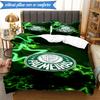 3PCS Sociedade Esportiva Palmeira Printed Soft Bedding Set,Including 1pc Duvet Cover And 2pcs Pillowcases Perfect for Bedroom, Dormitory, Fan gift