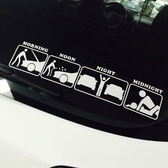 Vodotěsná samolepka na auto Legrační obrázek dopis reflexní obtisk styling dekorace