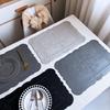 Nordic Style Retro Embossed Faux Leather Placemat – Heat-Resistant, Insulating, Waterproof, and Oil-Proof Table Mat.