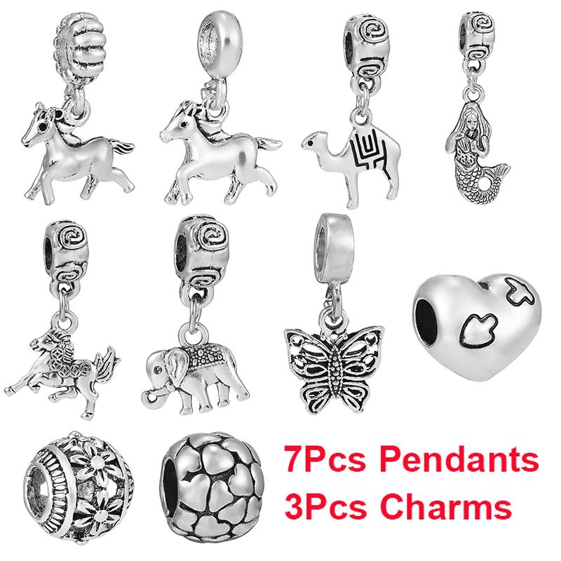 Ювелирные наборы Русалка Бабочка Верблюжий цветок Браслет-подвеска для женщин Браслеты — фото 3