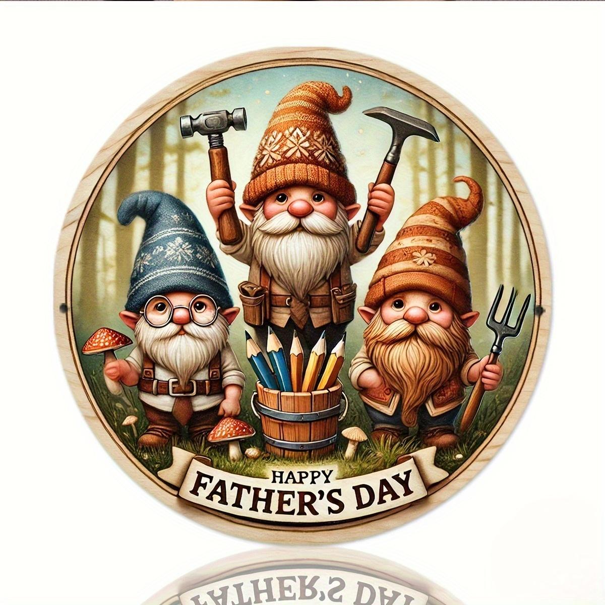 

2d flat 20*20cm Vintage Wooden Father S DaySign Happy Father S Day , Rustic Wall Decor for Home, Office, Cafe - Ideal Gift for Father S Day, Office 20*20cm