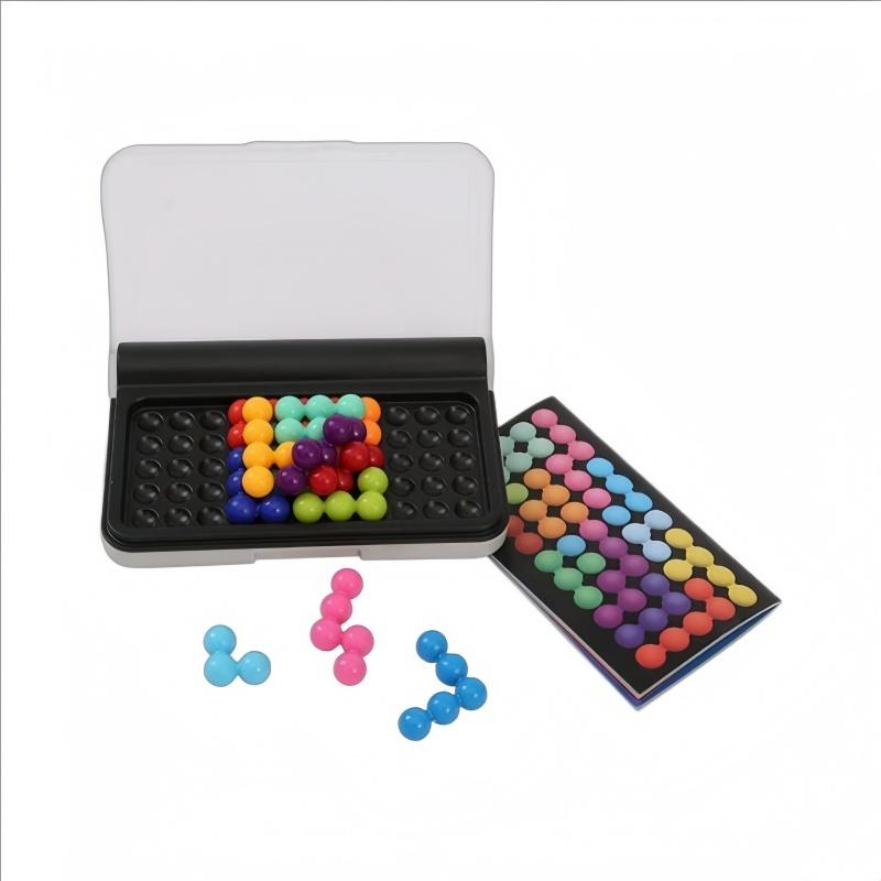 3D Stereoscopic Puzzle Board Game - Classic Pyramid Board - Pearl Logical Thinking - Children's Pyramid Beads - Montessori Toy -