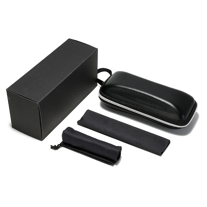 Sunglasses Packaging Set: Eyeglass Case, Cleaning Cloth, Pouch, Polarized Card & Gift Box