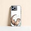 Lazy Otter Phone Case Silicone Soft For IPhone 17 16 15 14 13 12 11 X XR Plus Pro Max Plus