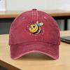 Happy Singing Bee with Flowers and Music Notes Casual Baseball Cap Kpop Rock Hats Summer High Quality Unisex Snapback Cap
