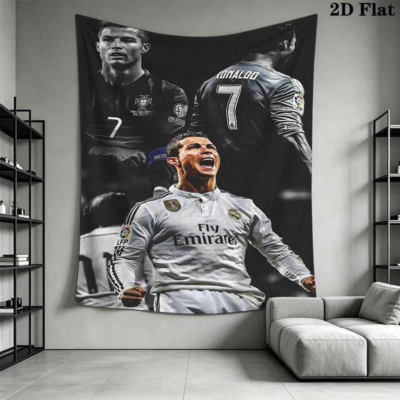 Ronaldo'S Legacy Celebration Portuguese Football Bedding 1 Duvet Cover 2 Pillowcase Without Core Soft And Comfortable Bedding Set