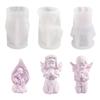 3D Angel Candle Mold Prayer Angel Silicone Resin Mold Aromatherapy Candle Mold Ornaments Mold for DIY Crafts Home Decors