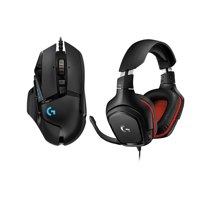 

Logitech G331 Gaming Headset with G502 HERO Mouse Bundle