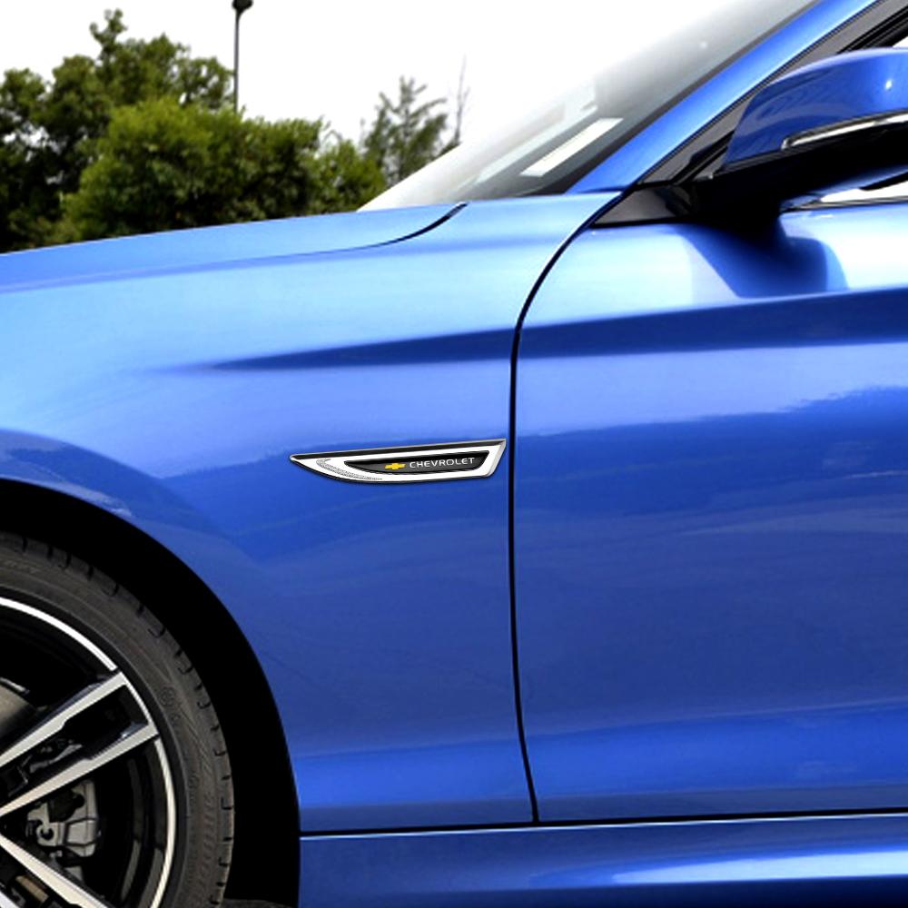 2026 Heißer Autoaufkleber 2 Stück Auto Metall Logo Karosserie Seitenkotflügel Messer Abzeichen Aufkleber für KIA Rio Soul K5 K3 Sportage Ceed Sorento