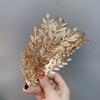 Greek Leaf Shape Hair Hoop Luxurious Model Show Tiaras Bride Styling Headwear