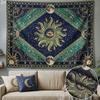 FAXDONG Horizontal Tapestry Wall Hanging Suitable for Living Room, Bedroom, Office & Party Decor - Elegant Celestial Eye with & Moon Patterns, Durable