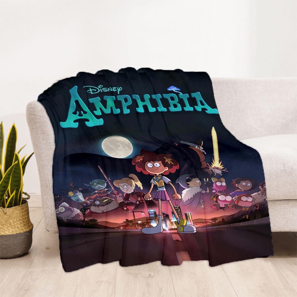 1pc, Disney Amphibia Anne Boonchuy Blanket, Soft Throw Blanket for Bed, Couch, Sofa, Perfect Gift for Room Decor