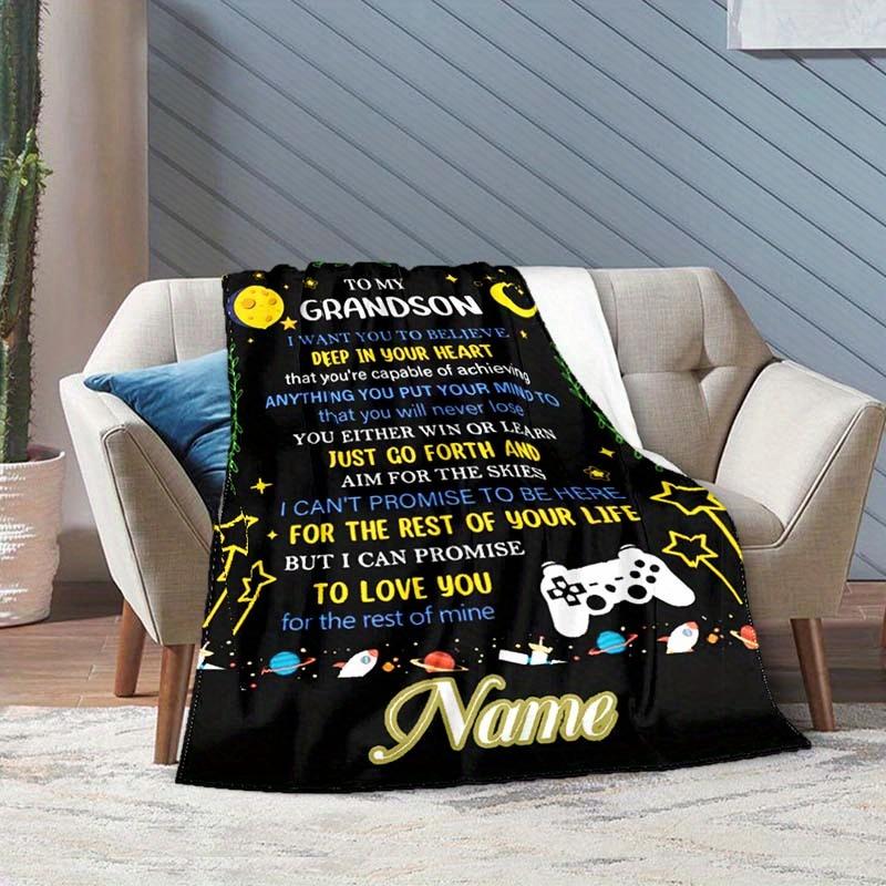 Game Consoles Customize Your Name Blanket Warm Comfortable And Soft Blankets Are Suitable For Home Chairs Office Sofas Sofas Office Camping And Gifts