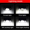 Multifunctional Outdoor Emergency Head Mounted Charging Strong Bald Light Waterproof Convenient Camping Fishing Flashlight