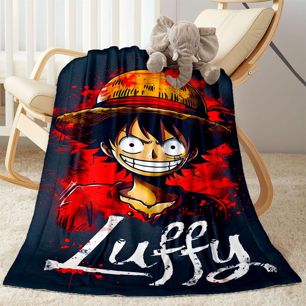 Wanted: Monkey D. Luffy Blanket Ultra-Soft Suitable for Office Chair Livingroom Picnics All-Season Use Stylish Decor