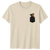 Wrinkly Puppy Pitbull Dog Pocket Graphic Tee Animals Unisex Unisex Unisex TShirt