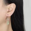 925 Sterling Silver Fashion Temperament Lotus Fringed Earrings Birthday Party Anniversary Gift Daily Wear