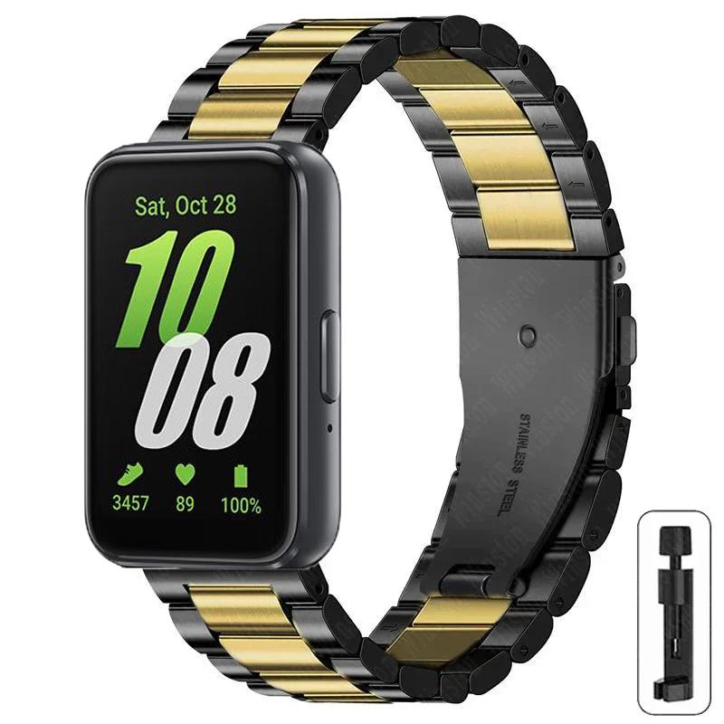 

Ремешок из нержавеющей стали для Samsung Galaxy Fit 3. Металлический ремешок для Galaxy Fit 3 SM-R390 Correa. For Galaxy Fit 3